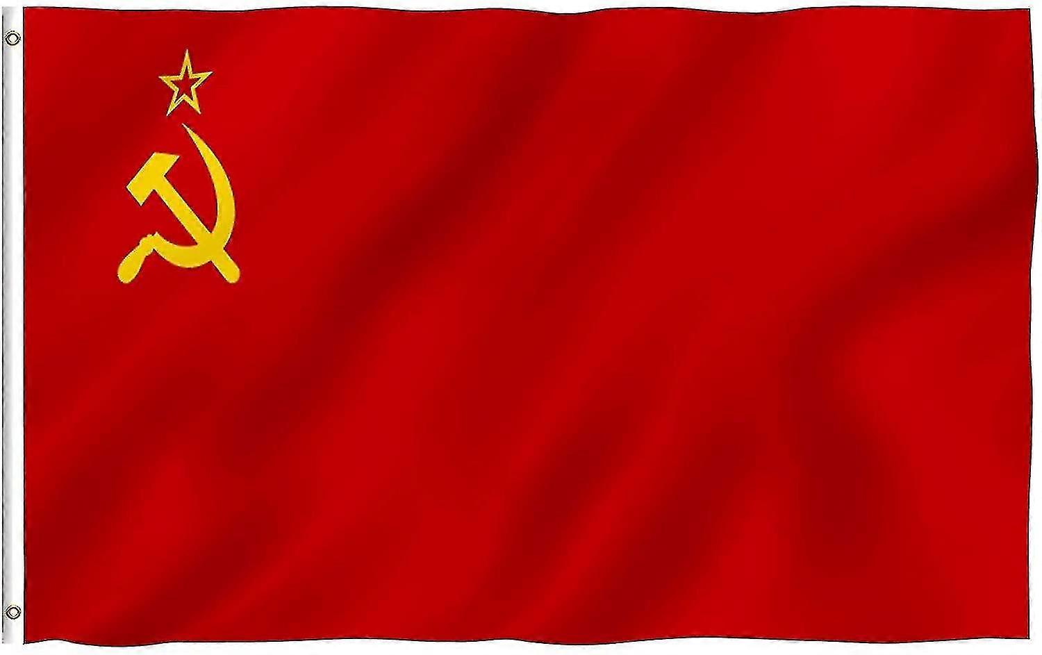 23 Ft Soviet Flag - Canvas Header Double Stitching - Union Of Soviet Socialist Republics Flag