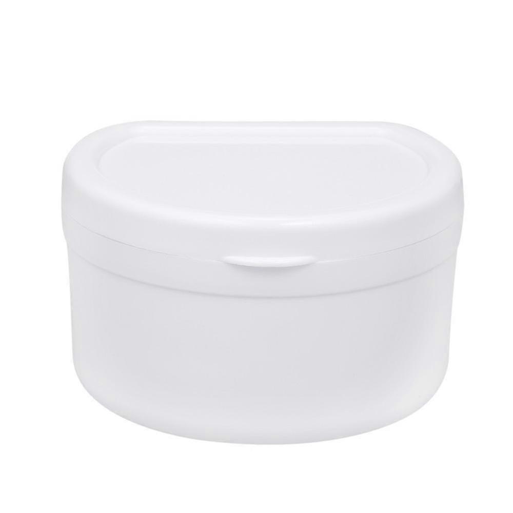 1pc Denture Box Denture Case Dental False Teeth Cleaning Box Denture Bath Container