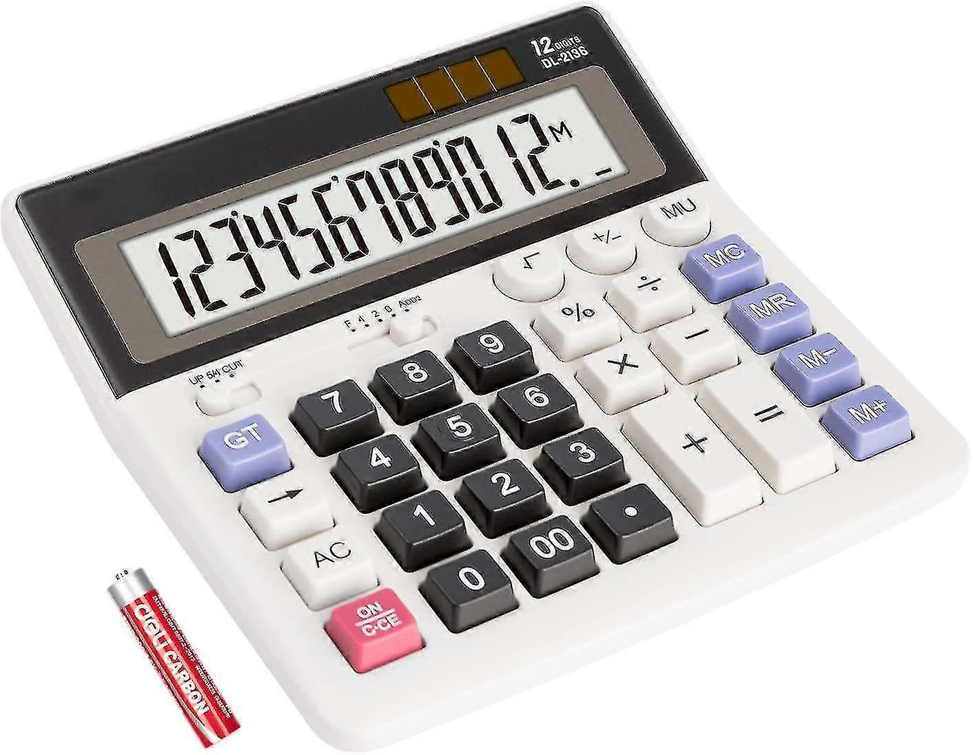Sxbd Desktop Calculator Business Standard Function, Big Button, 12 Digit, L