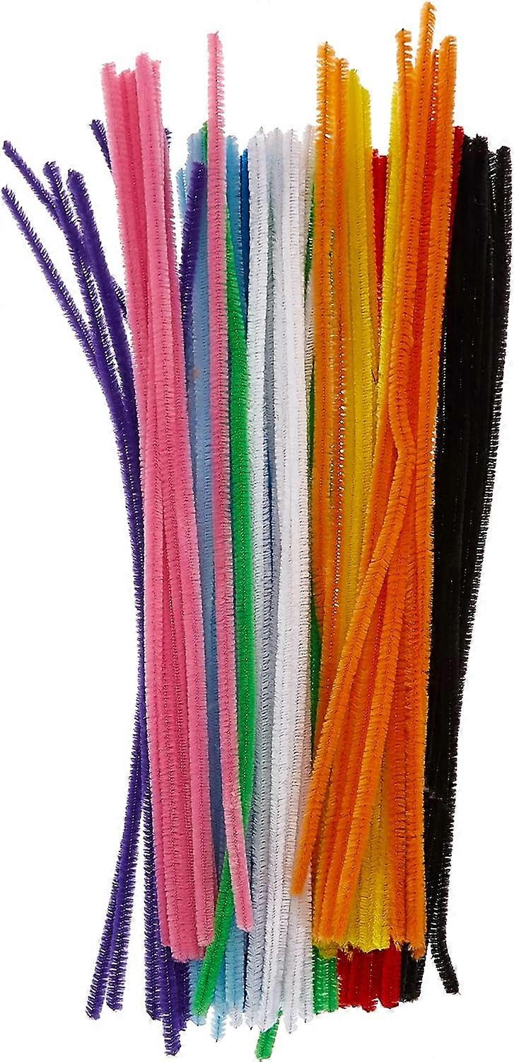 Chenille Yarn Mix, Multicoloured, 30 cm 100pcs