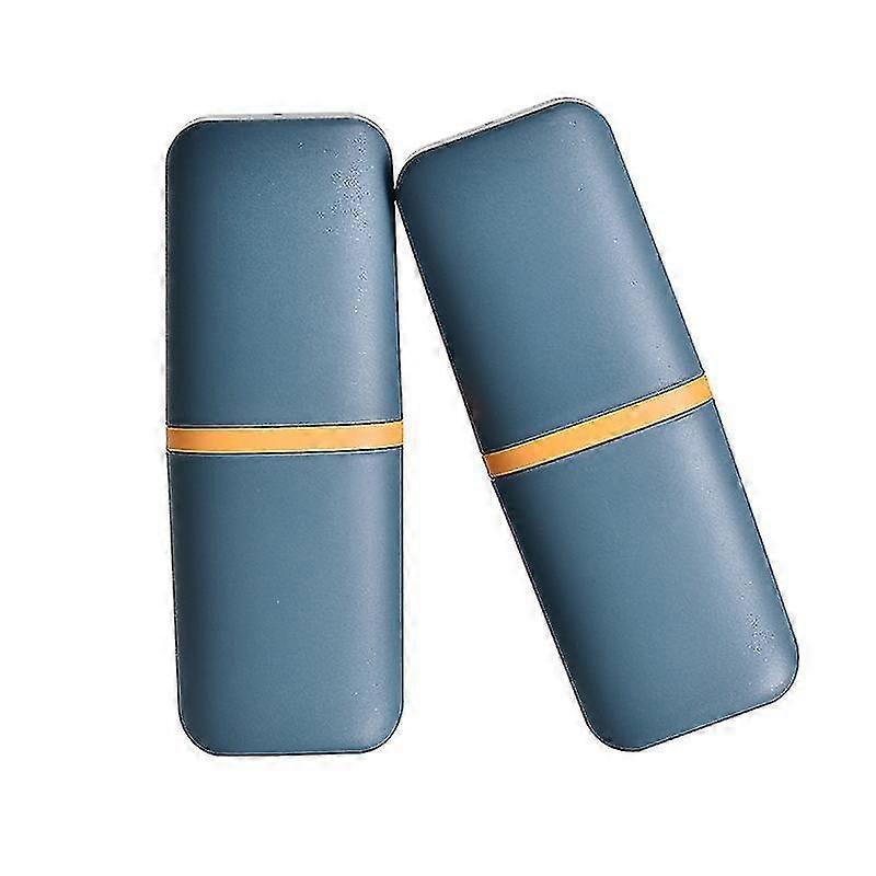 2-Pack Portable Travel Plastic Toothbrush Storage Box Green