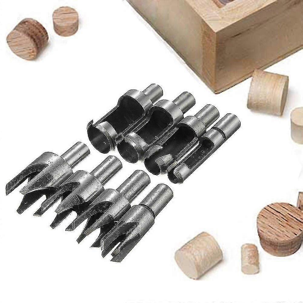 8pcs חותך תקע hss כלי חיתוך נגרות מקדח תקע עץ חתיכות מקדח חותך תקע עץ 6 מ"מ / 10 מ"מ / 13 מ"מ / 16 מ"מ OMJ