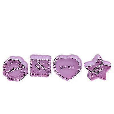 4pcs/set Diy Ba Tool Silic Biscuit Mold Ing Parent-ld Mold Fud Cake Mold