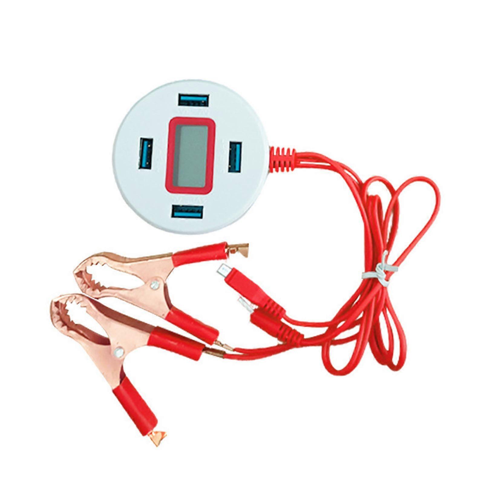 Universell Motorsykkel Bil USB-lader 12Volt DC Strømadapter Med Batteriklemme