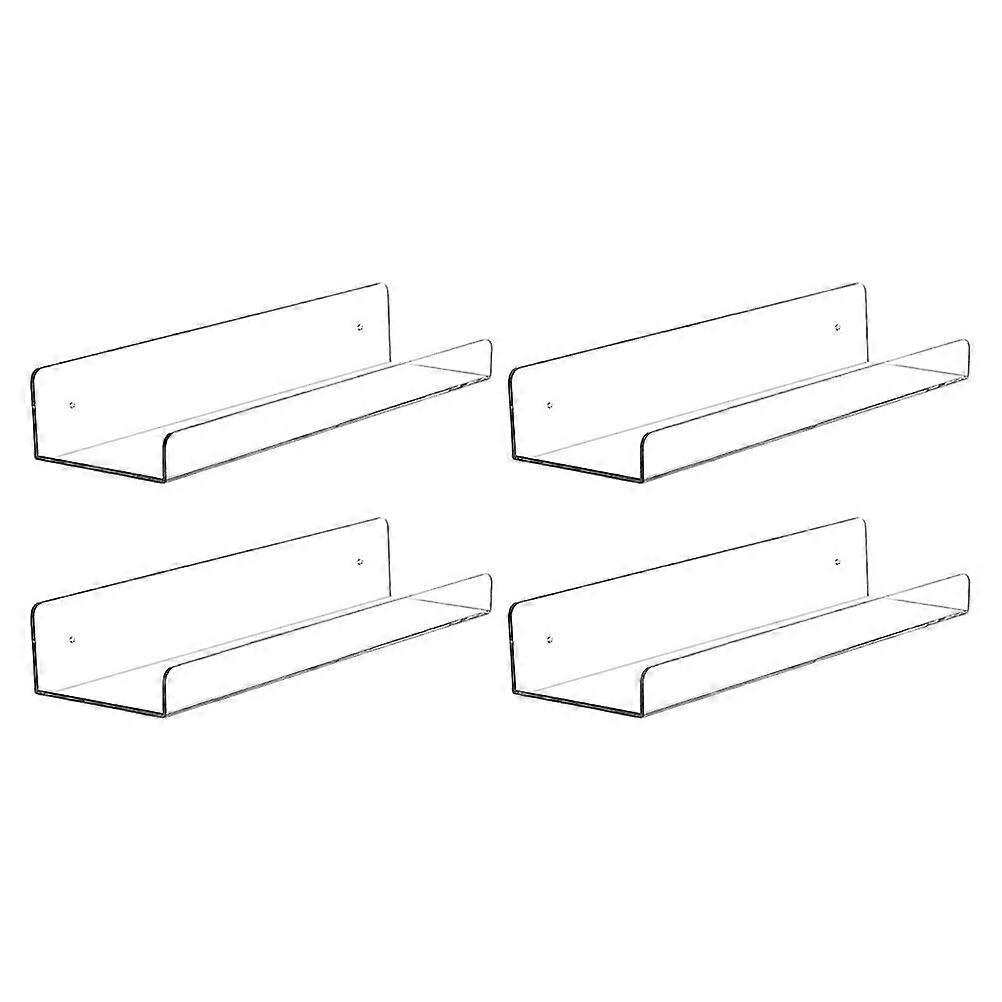 Supporto espositivo in acrilico trasparente da parete per dischi, 4 pezzi