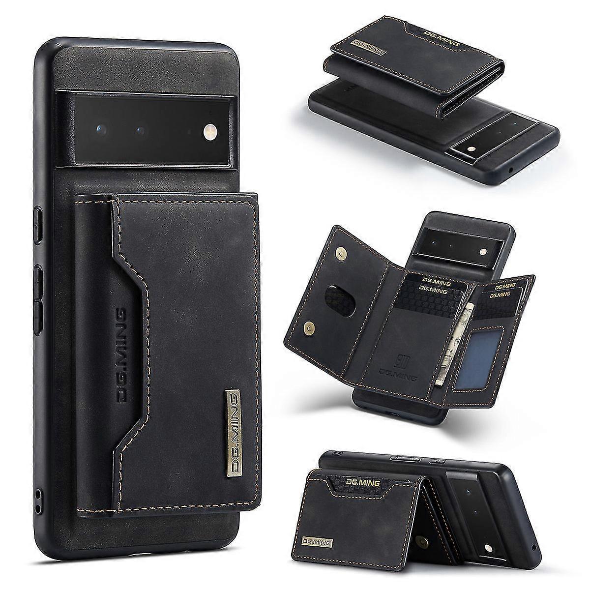 Detachable Card Pocket Wallet Case Compatible With Google Pixel 7 Pro/pixel 7, Pu Leather Protective Cover