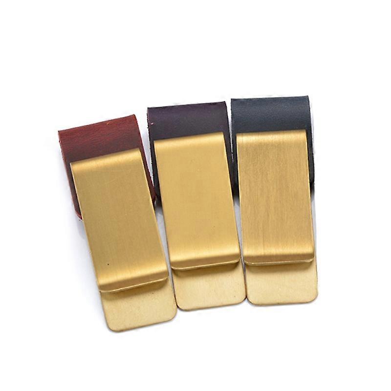 3 PCS Notebook Leather Pen Clip (Random Color Delivery)