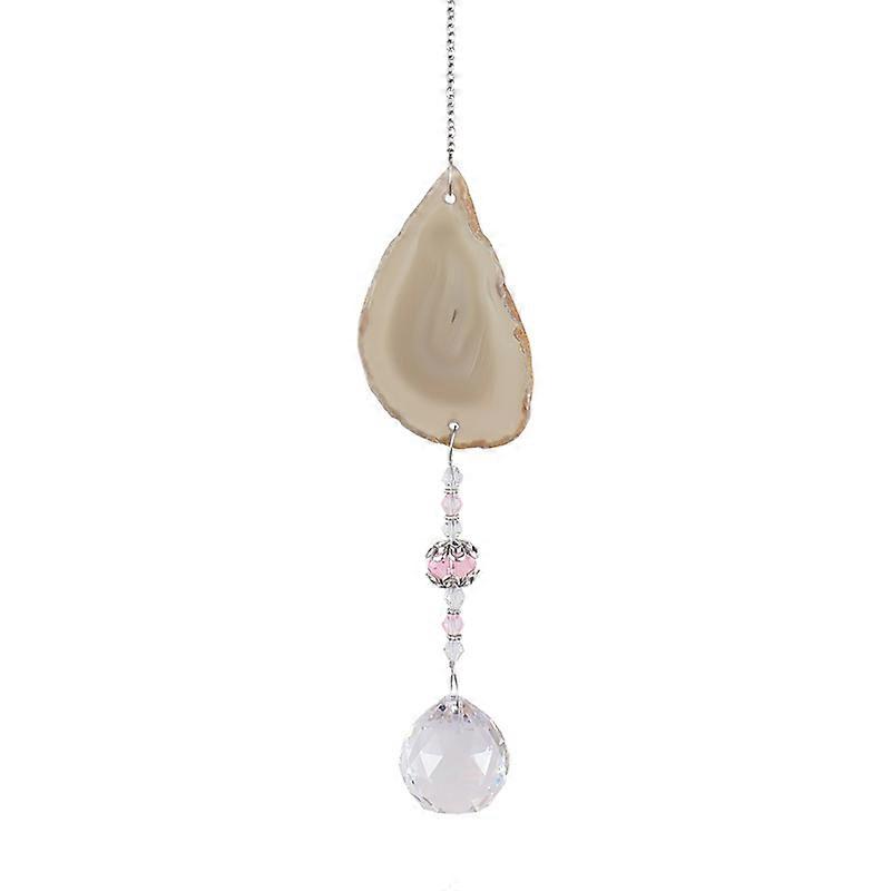 Wind Chime Exquisite Workmanship Ornamental Well Reflection Faux Crystals Prisms Suncatcher Pendant for Window Side