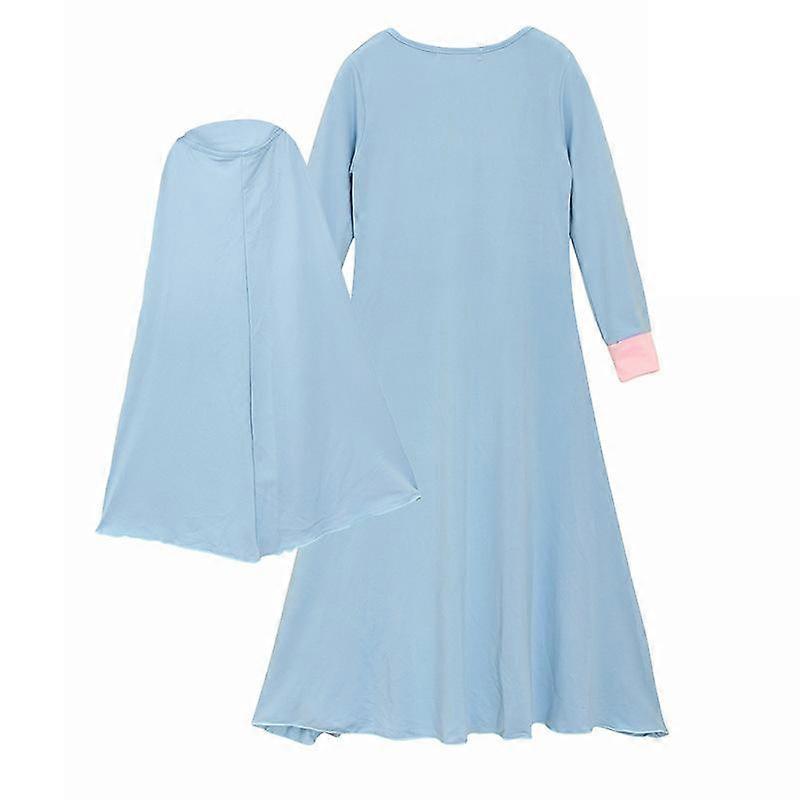 Mädchen 2er-Pack Langarm-Skaterkleid mit Stirnband-Set