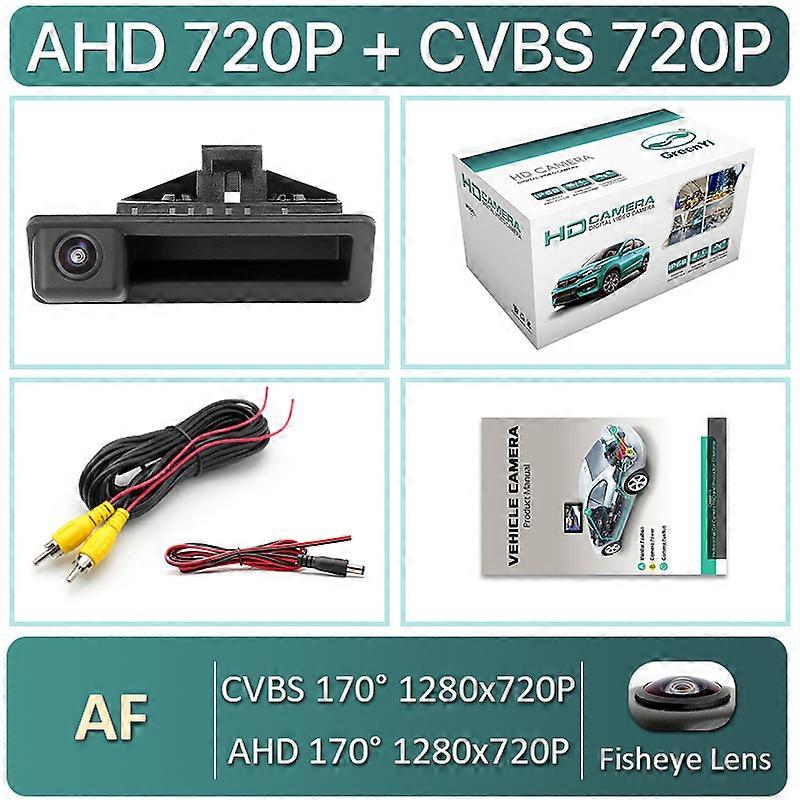 Heedy GreenYi 170 1920x1080P HD AHD Fahrzeug Rückfahrkamera Für BMW 3er BMW 5 X5 X1 X6 E82 E84 E88 E90 E91 E92 E93 E60 Auto AHD720P-CVBS720P