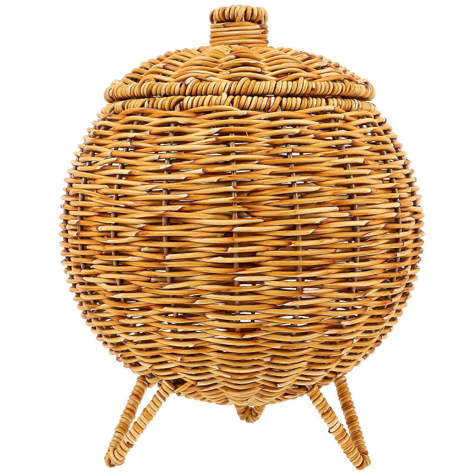 Woven Egg Storage Basket Multi-function Egg Basket Convenient Storage Basket