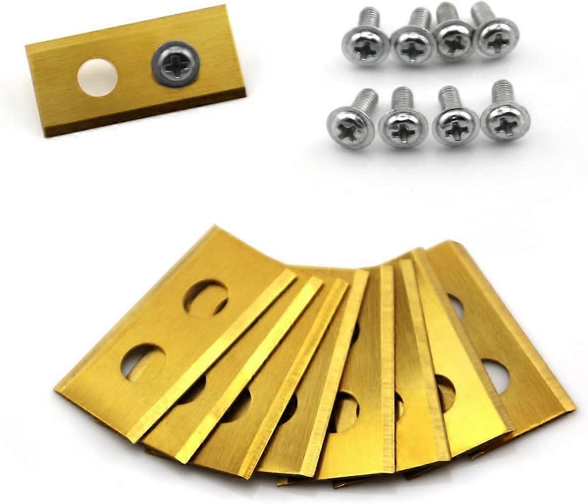 Replacement Robot Lawnmower Blades for Robotic Lawnmower, 24 Pack Titanium Coated Lawn Mower Blades for Worx Landroid