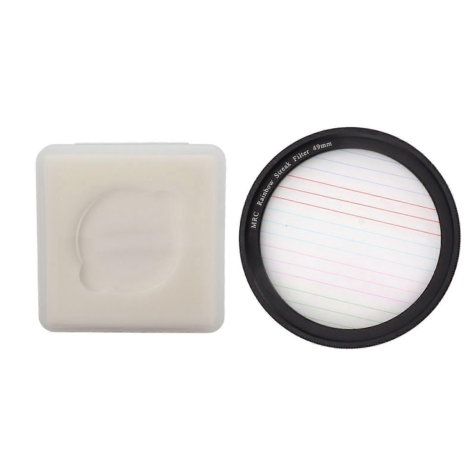 Colorful Streak Star Filter Micro SLR Camera Dot to Line Filters Special Effects Camera Filters for Night Scenes
