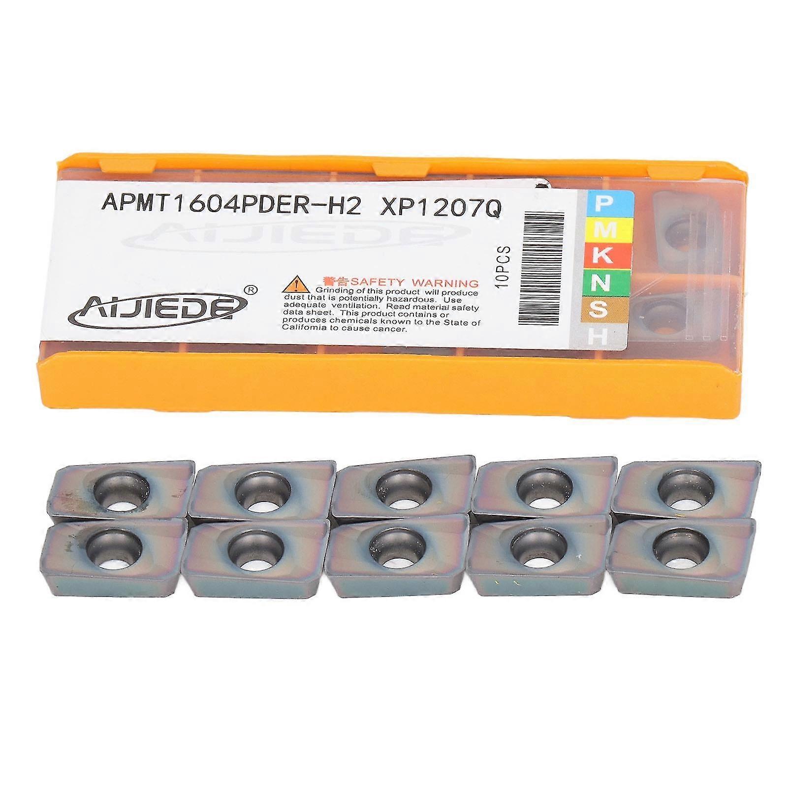 10PCS Cemented Carbide Turning Inserts for High Hardness Steel Processing - CNC Milling Inserts