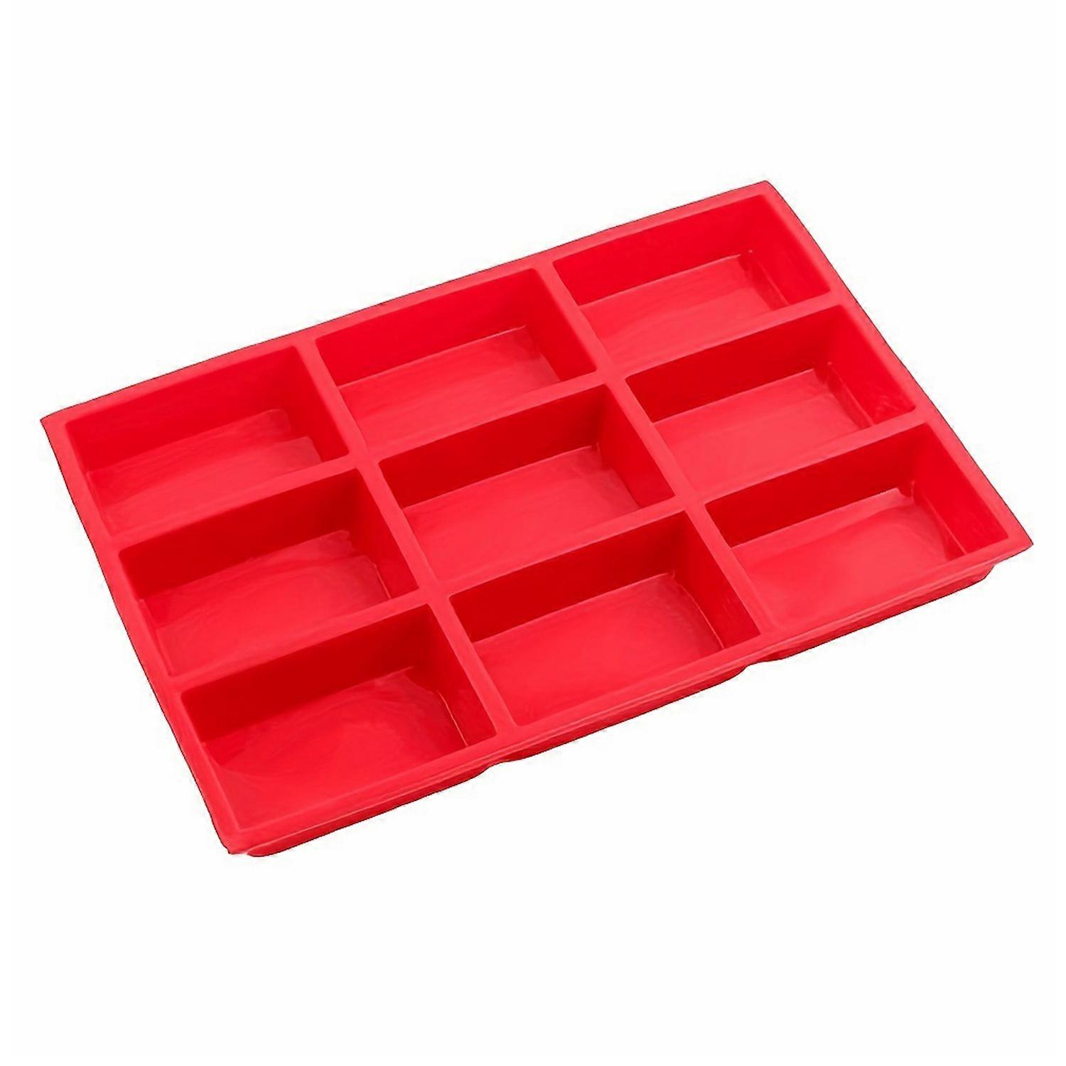 Silicone Mini Loaf Pan 9-Cavity Non-Stick Bread Pan Small Cornbread Baking Mold for Bread Cake