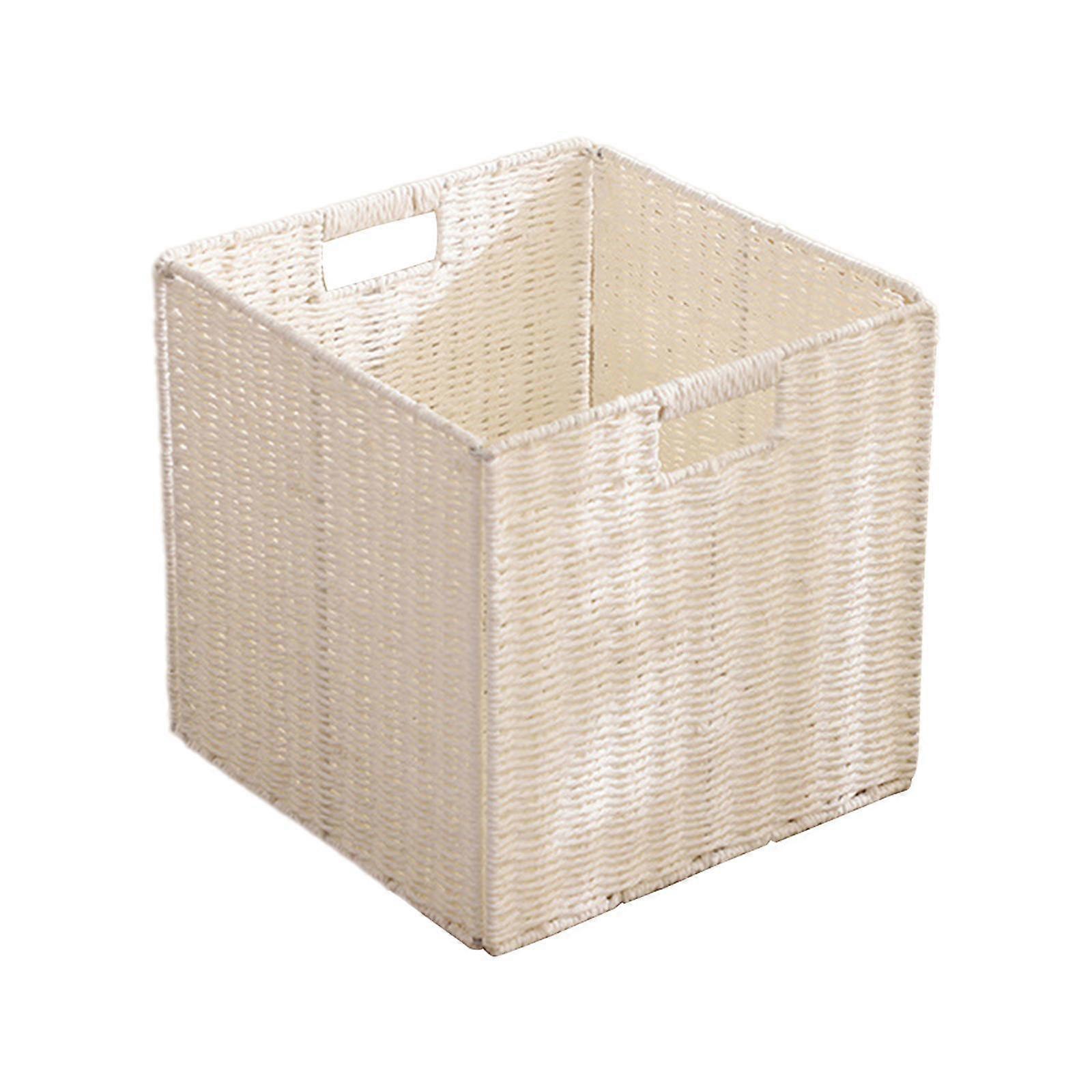 Clothes Storage Bin Large Capacity Drawer Organizer for Blanket Sheets Books white