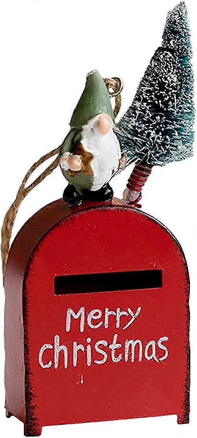Mini Christmas Mailbox - Christmas Dwarf Elf Envelope Box Decorative Gift Card Boxes, Small Storage Case(1Pcs)