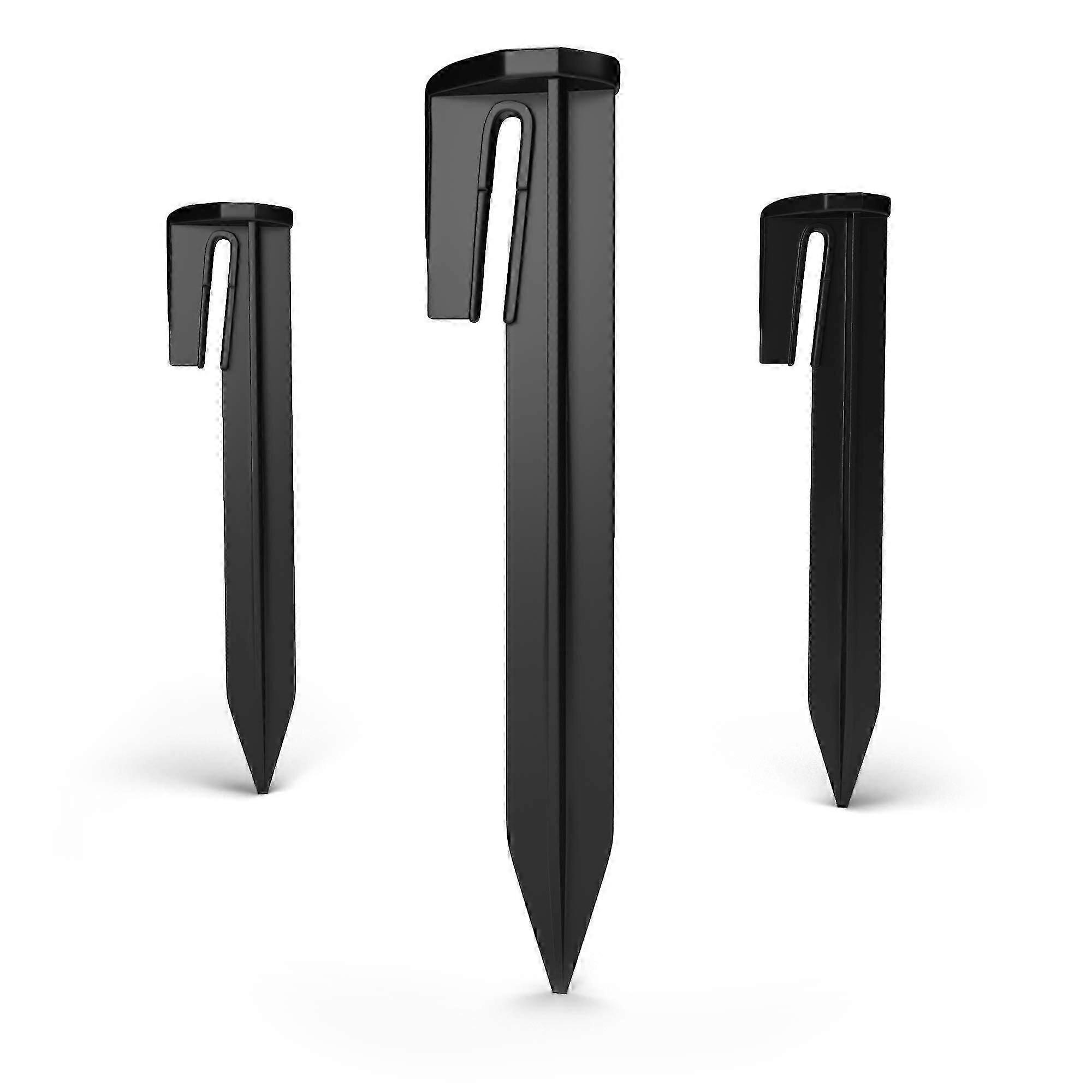 Fastening pegs for robotic mower boundary wires | 100x hooks | secure fixation of the boundary wire in the garden | sturdy plastic ground hooks