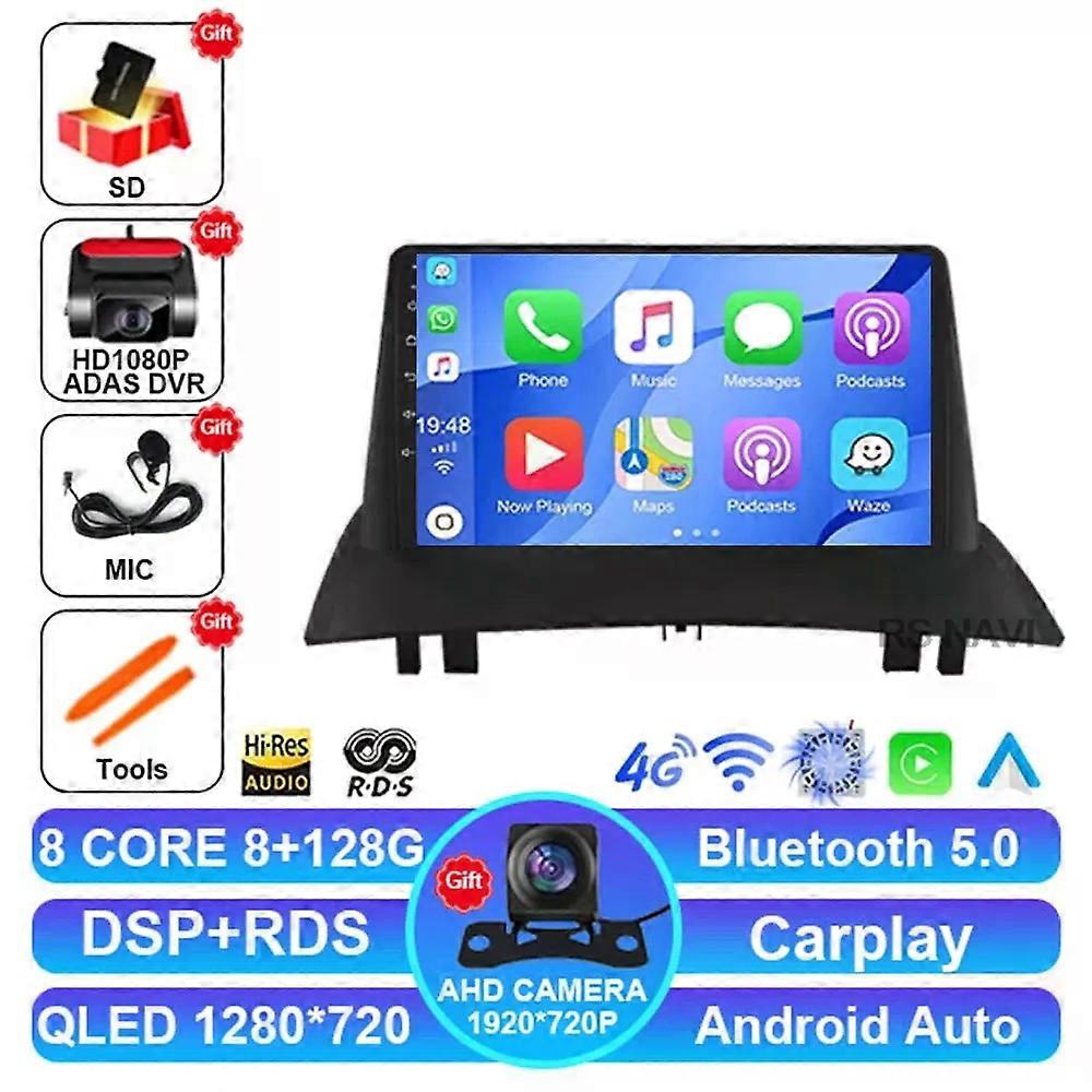Android 14 Car Radio For Renault Megane 3 Fluence 2008 - 2014 2 Din Dvd 5g Wifi 4g Lte Wireless Carplay Auto Viedo Player Gps Bt