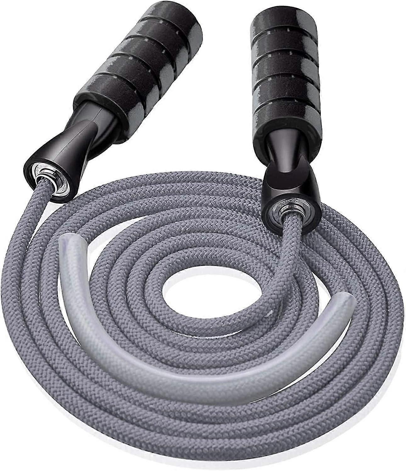 Jump Rope, Professional Weighted Cotton Jump Rope Workout, Adjustable Tangle-free With Ball Bearings Exerciser Jump Ropes For Cardio, Endurance Traini