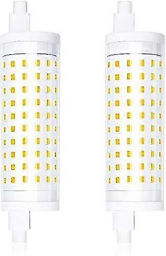 2-pcs Dimmable 15w R7s 118mm Led Bulb Linear Lamp J118 T3 220v 360 Degrees 1500 Lumen Equivalent 150w Warm White Halogen Bulb 3000k For Garden, Hallwa