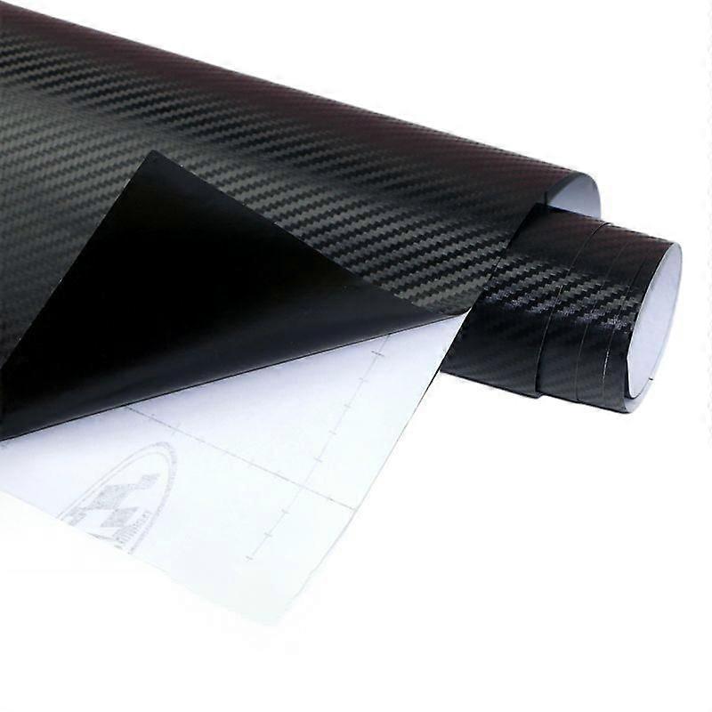 SBSG 3D Car Purple Carbon Fiber Vinyl Wrap Sticker Interior Accessories Panel accompanying toolBlack