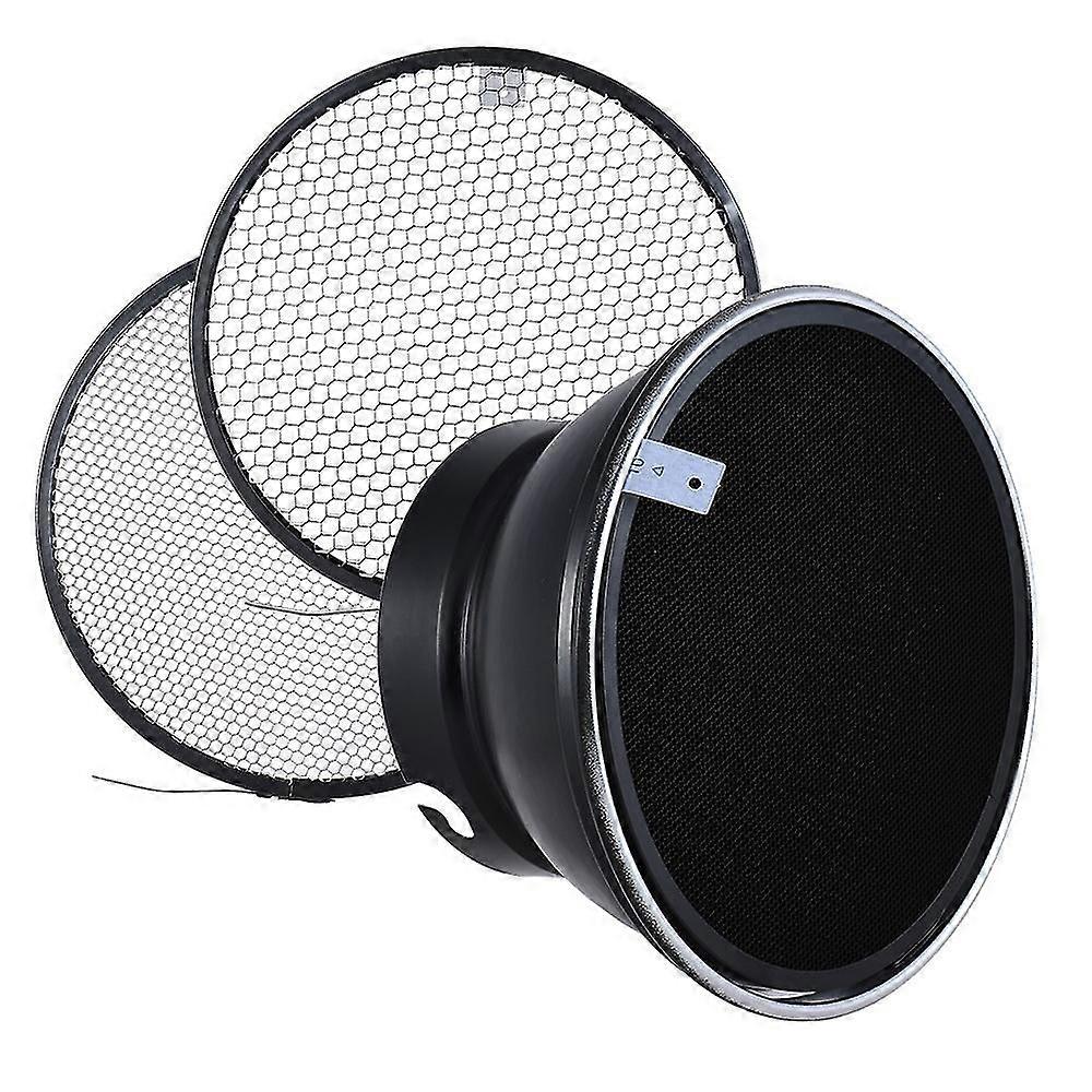 7" / 180mm Elinchrom Mount Standard Reflector Diffuser Shade Lamp Shade with 10 30 50 Honeycomb G