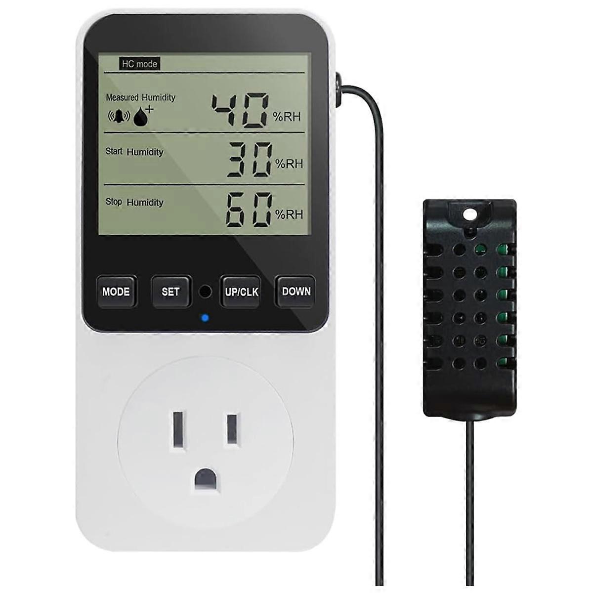 Humidity Controller Outlet 16A Direct Output Hygrometer Humidity Control Switch Humidity Sensor 20-