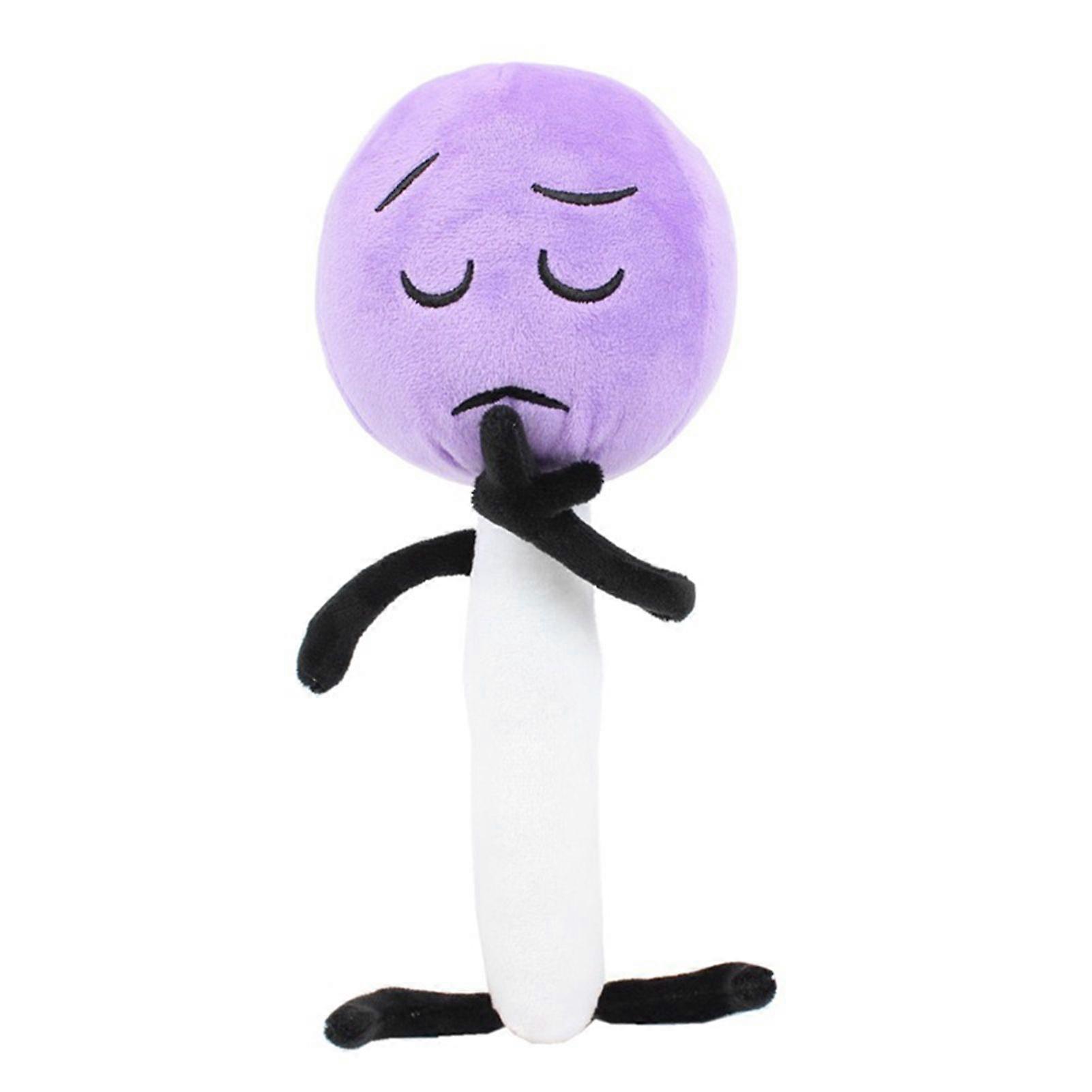 Cartoon Plush Toy Lollipop Green Grass Ice Cube Sponge Tree Note Number Plushie Kids Adults Stuffed Doll Pillow Home Office Bedroom Decoration