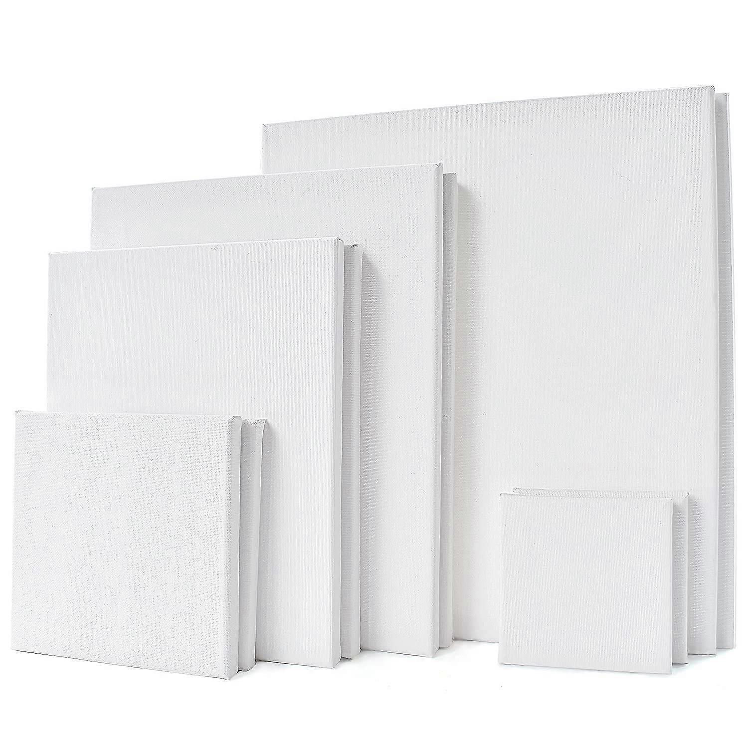 Canvas set - canvas for painting - canvas frame stretcher frame - blank canvas panels in various sizes - suitable for artists, amateurs, beginners and