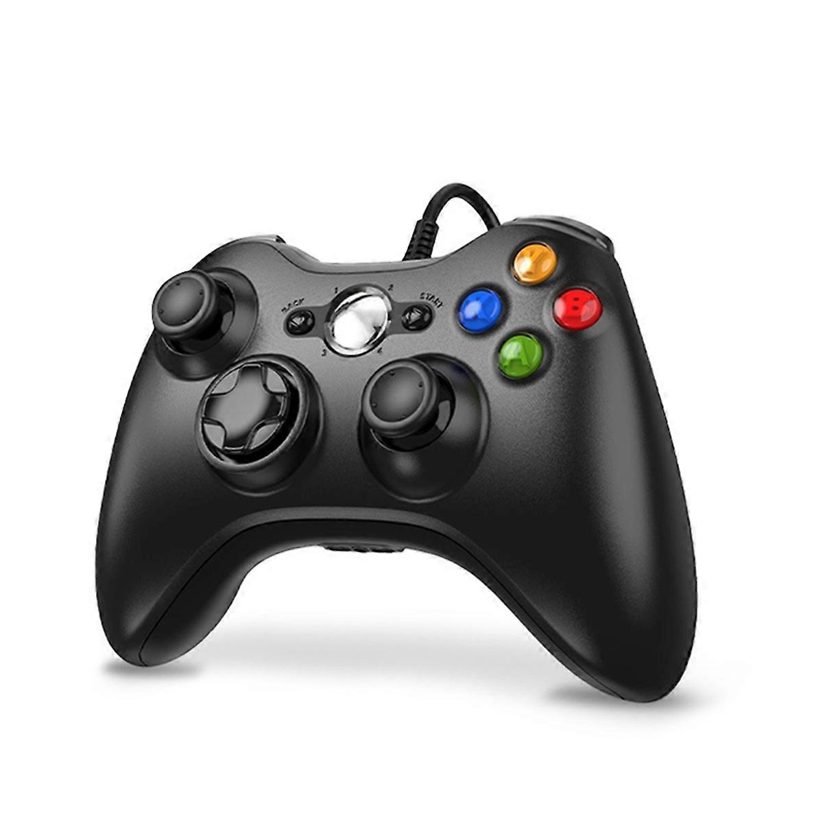 USB Wired Game Pad Joypad Gamepad Controller for Game System PC,Black