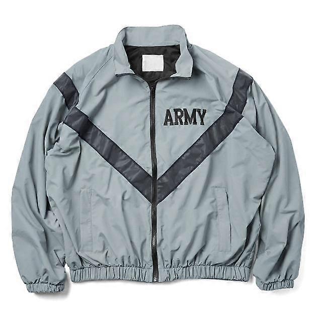 Jacket Physical Fitness Uniform Reflective PT Jacket Windproof Water Resistant Outwear Training Plus Size