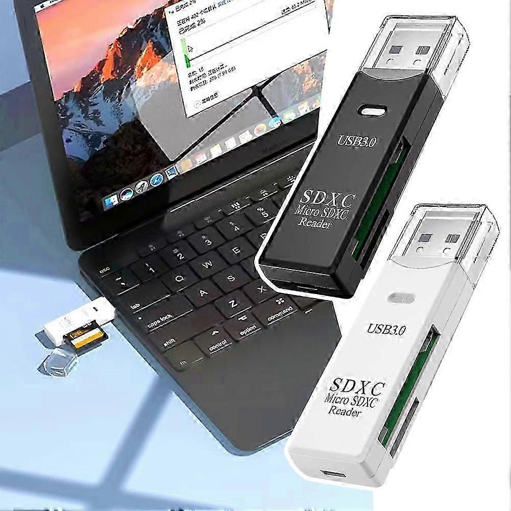 USB Card Reader Portable Multiple Port Adapter Reader for Computer Laptops