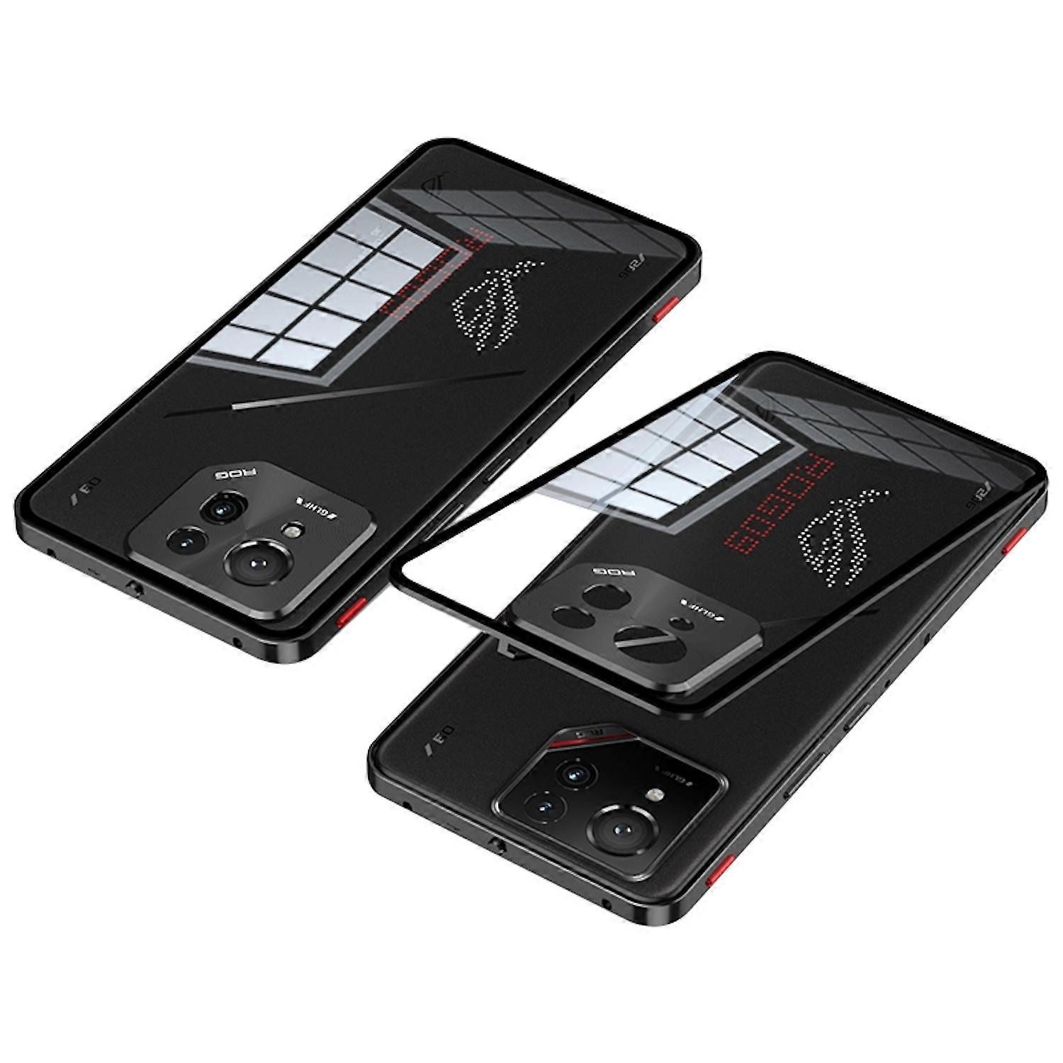 For Asus ROG Phone 9 / 9 Pro Snap Metal Frame Matte Case Black