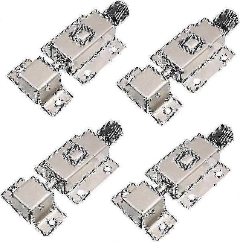 4-delt fjærbelastet automatisk skyvelås, 2-tommers tønnebolt i rustfritt stål