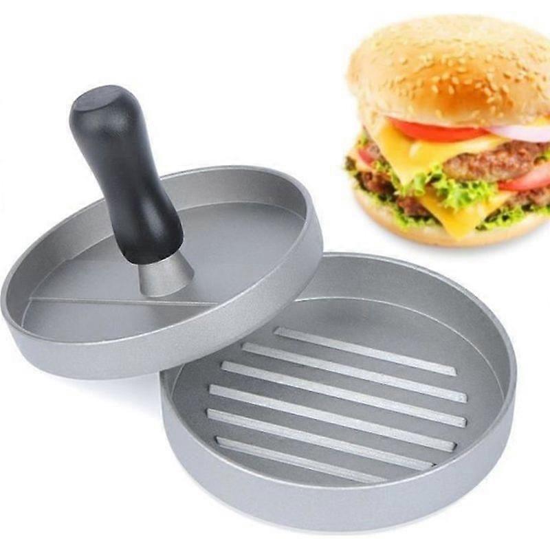 Burger press - B - Aluminum - Non-stick - Black and gray - Detachable