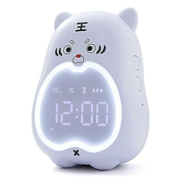 XR-MM-C2110 Cute Tiger Shaped Alarm Clock Creative Electronic Clock Multifunction Study Training Time Setting Touch Controlled Clo