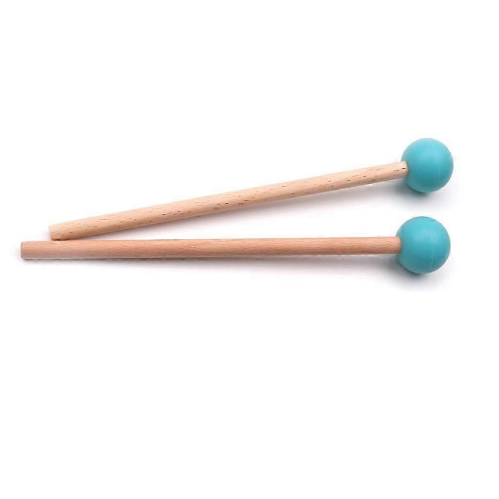 2pcs Xylophone Drumstick Small Musical Drumsticks Chime Round Blue