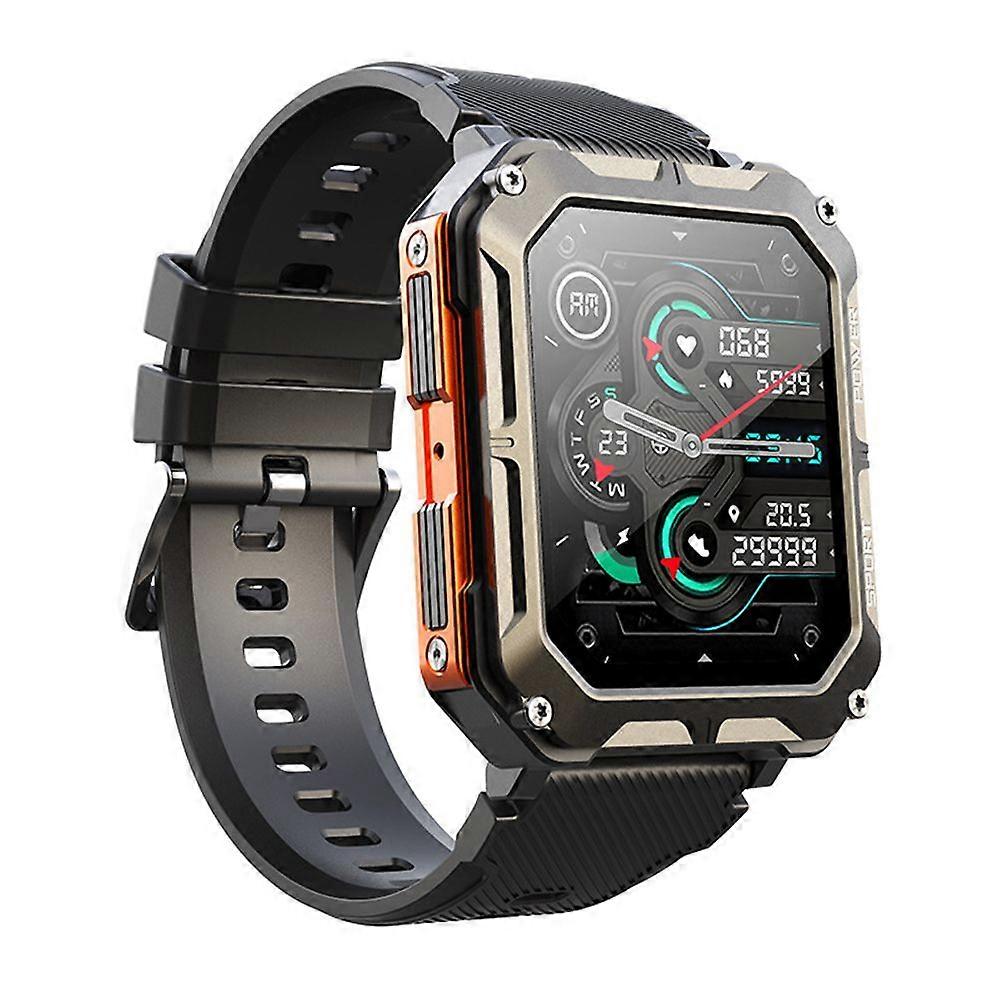 ساعة عسكرية ذكية للرجال (الرد / إجراء المكالمات) وعرة تعقب اللياقة البدنية التكتيكية
