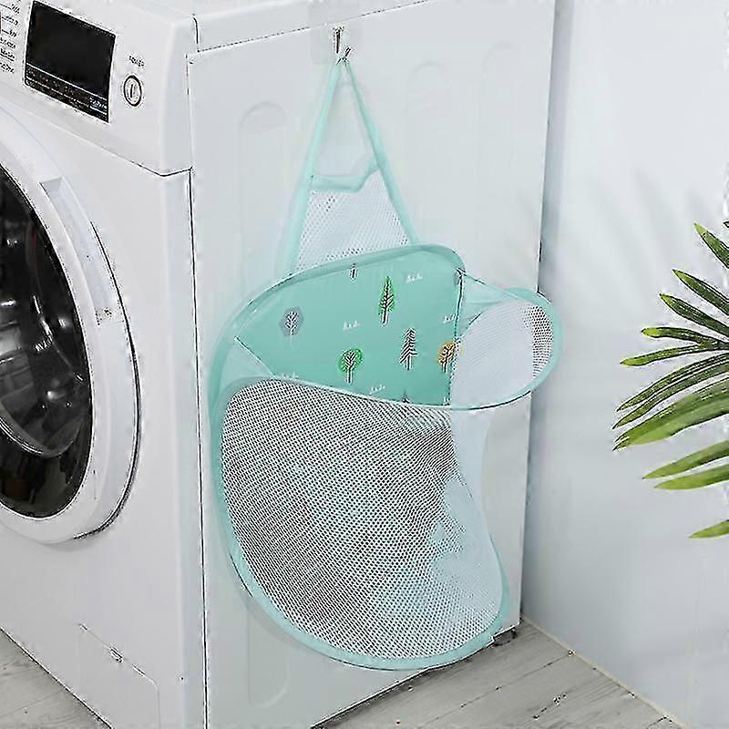 Foldable Mesh Hamper Dirty Clothes Basket