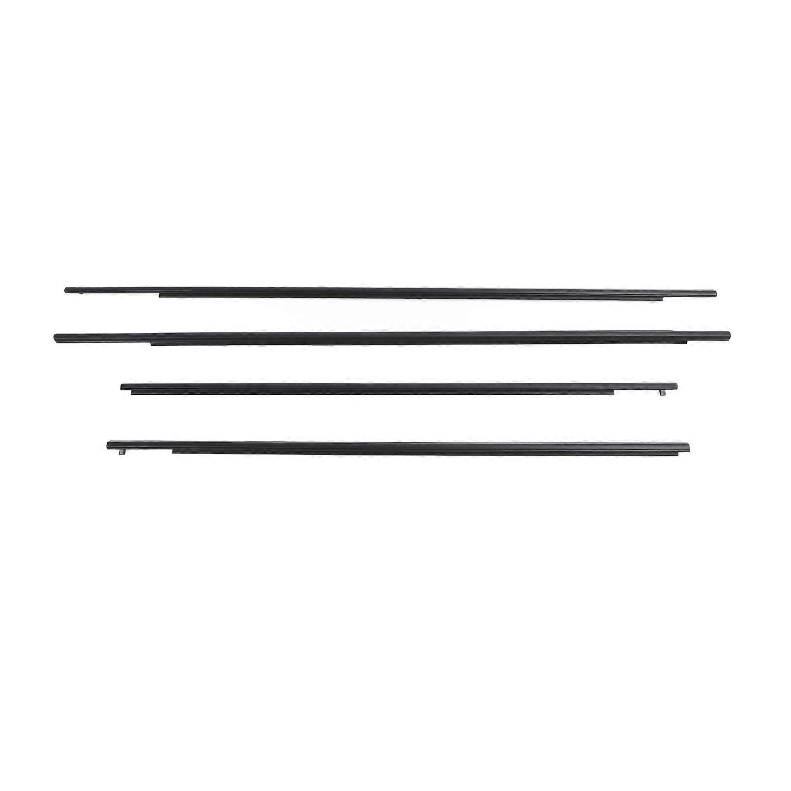4Pcs Door Window Weatherstrip Trim 68160‑08020 Enhanced Comfort Leakage Proof Window Seal Belt for Sienna XL30 2011 to 2020