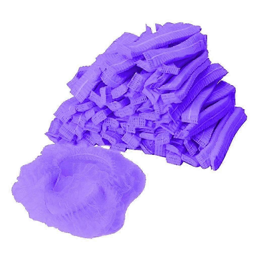 100 Pieces Disposable Net Bouffant Cap Non Woven Dustproof
