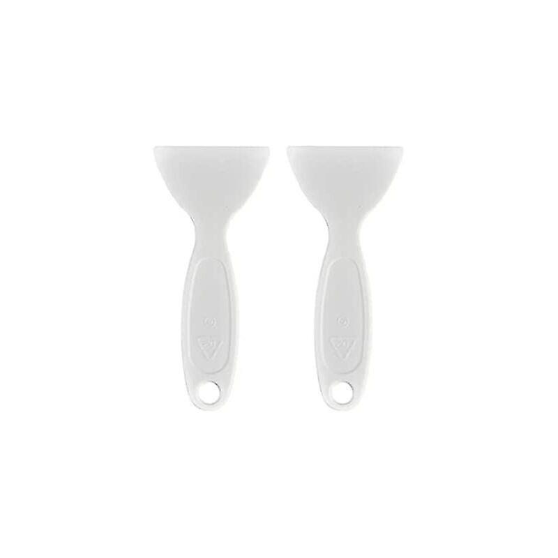 2 Pieces Plastic Defrost Scraper Freezer Ice Scraper Tool White
