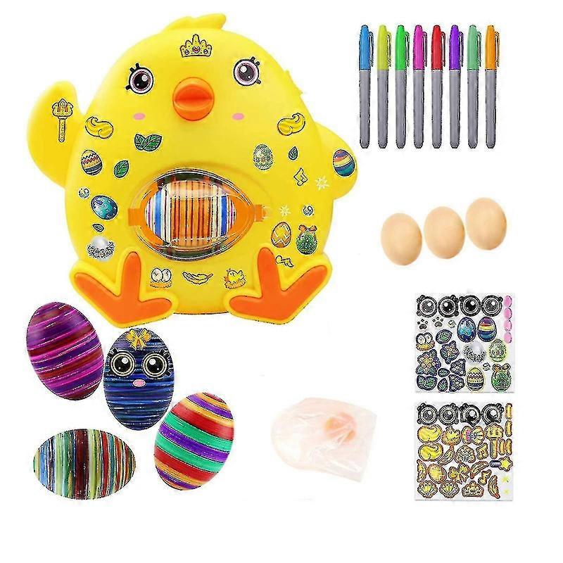Easter Egg Decorating Kit Egg Drawing Spinners Machine 8 Paintings 3 Eggs_Special Gift