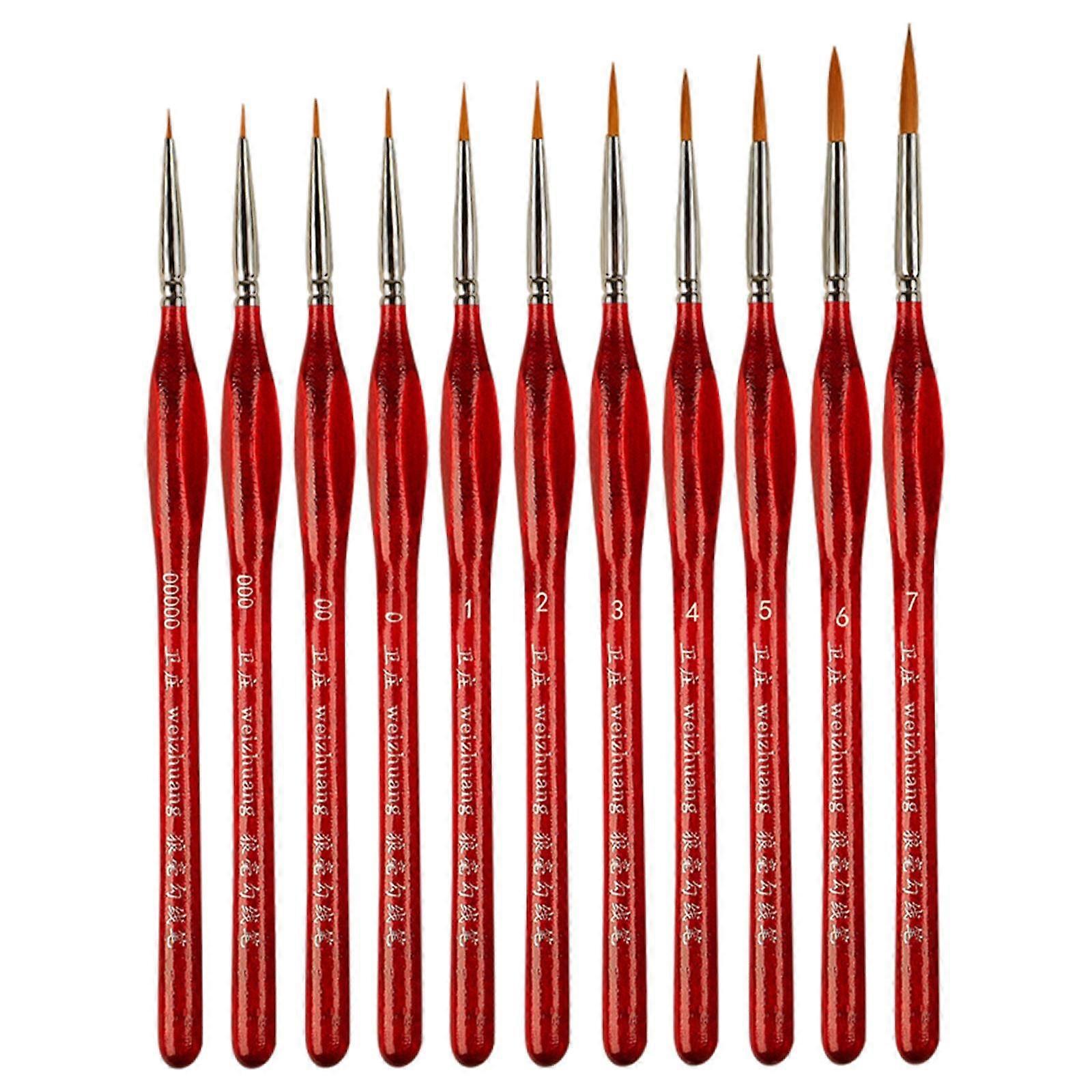 Detail Paint Brushes Set Miniature Paintbrushes, Artist Script Liner Tools for