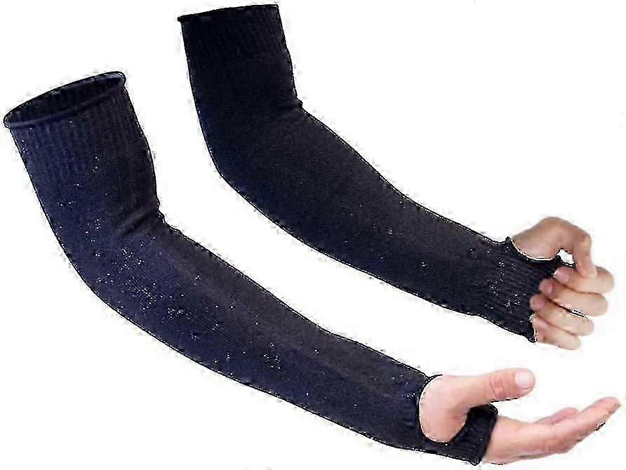 1 Pair Anti Cut Arm Sleeve Cut Resistant Arm Cover Heavy Duty Protective Sleeves Bite Proof Arm Guard-Yvan