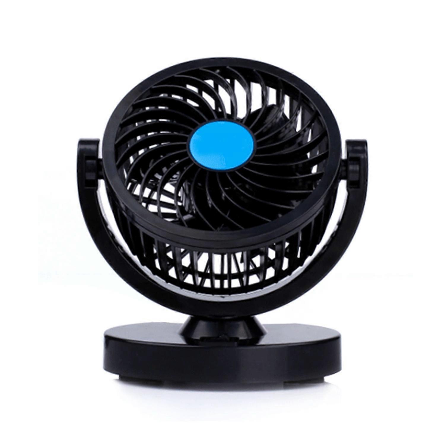 6 Inch Car Fan Stepless Speed Adjustable Angle Powerful Cooling Air Fan with Suction Cup for Dashboa