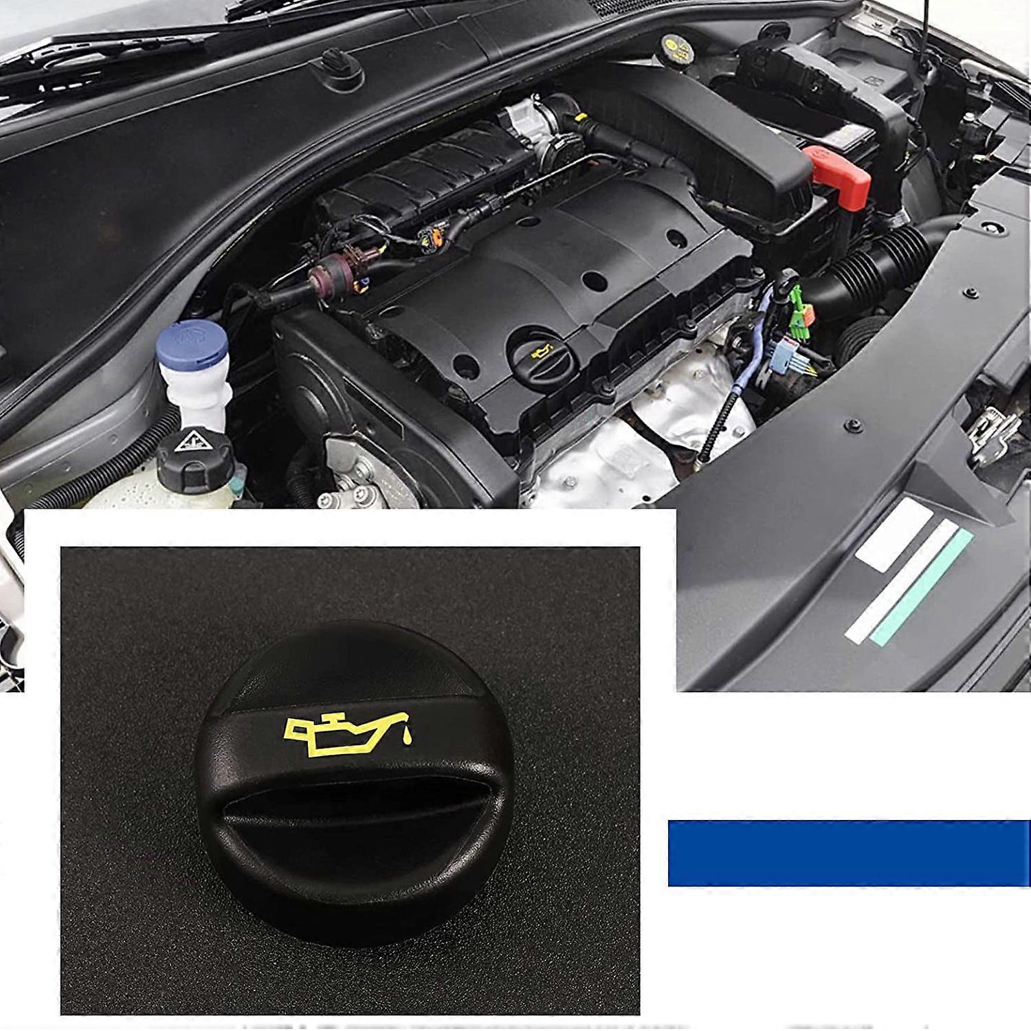 EGang Tappo Di Riempimento Olio Per Motori 1.6 HDI/TDCI - Codici 9670015080, 9674157180, 1180S5 - Ricambio Compatibile Per Peugeot E Citroën