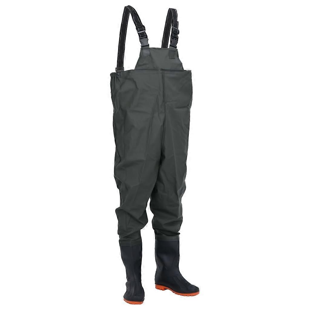 Waders with Boots Dark Green Size 40