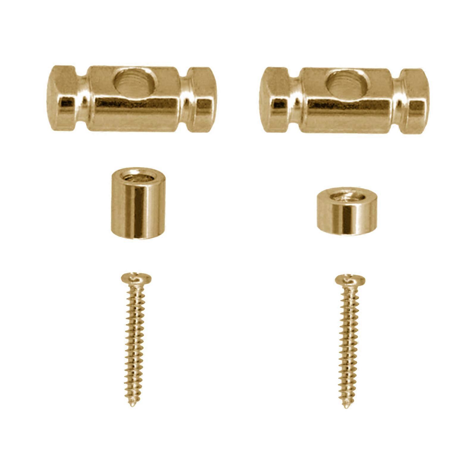 Guitar Roller String Retainers Electric Guitar String Retainers Tree Standard Roller String Guides with Mounting Screws  Gold